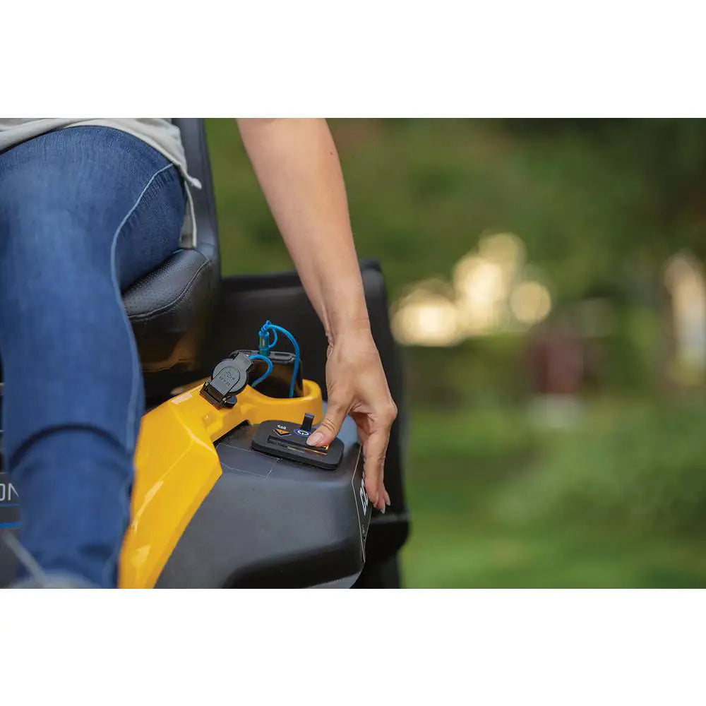 Cub Cadet CC30E 30-Inch 56-Volt MAX 30 Ah Lithium-Ion Electric Drive Cordless Riding Lawn Mower with Mulch Kit