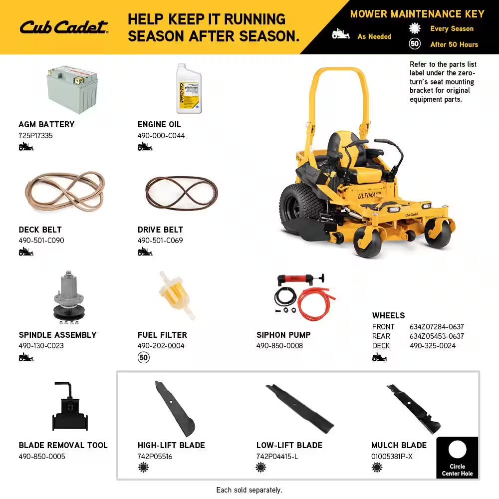 Cub Cadet Ultima ZTX4 60-Inch 24 HP Kohler 7000 Pro Series Dual Hydrostatic Gas Zero Turn Riding Mower with ROPS