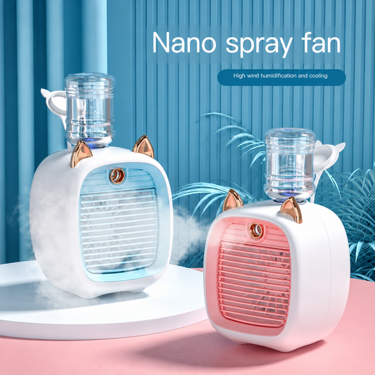 Mini Cat Mist Fan & Night Light