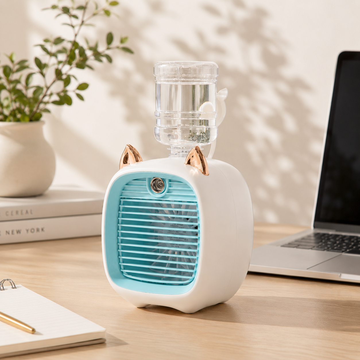 Mini Cat Mist Fan & Night Light