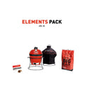 Kamado Joe "Joe Jr." Charcoal BBQ Grill Smoker with Elements Pack
