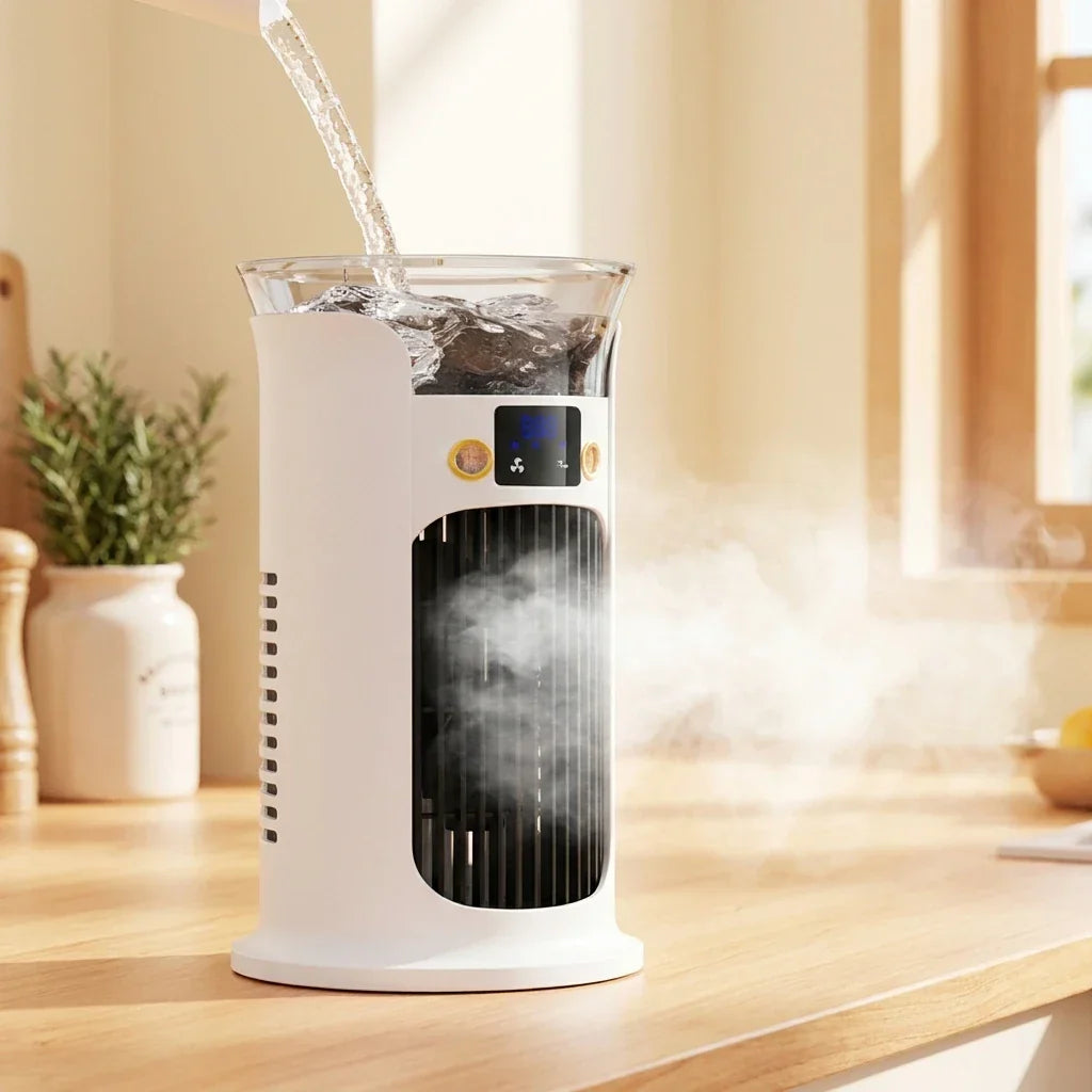 Mute Desktop Mini Air Cooler & Humidifier
