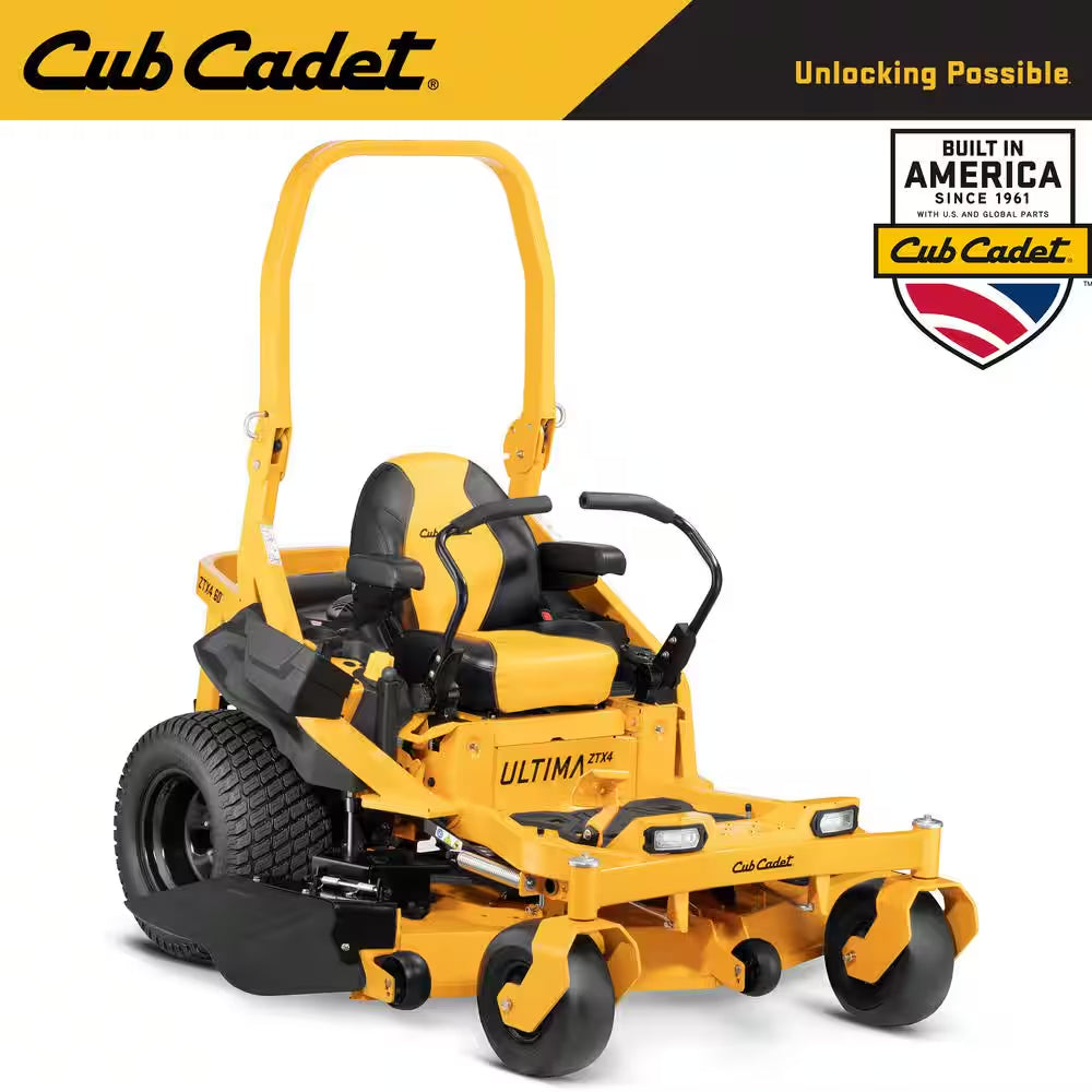 Cub Cadet Ultima ZTX4 60-Inch 24 HP Kohler 7000 Pro Series Dual Hydrostatic Gas Zero Turn Riding Mower with ROPS