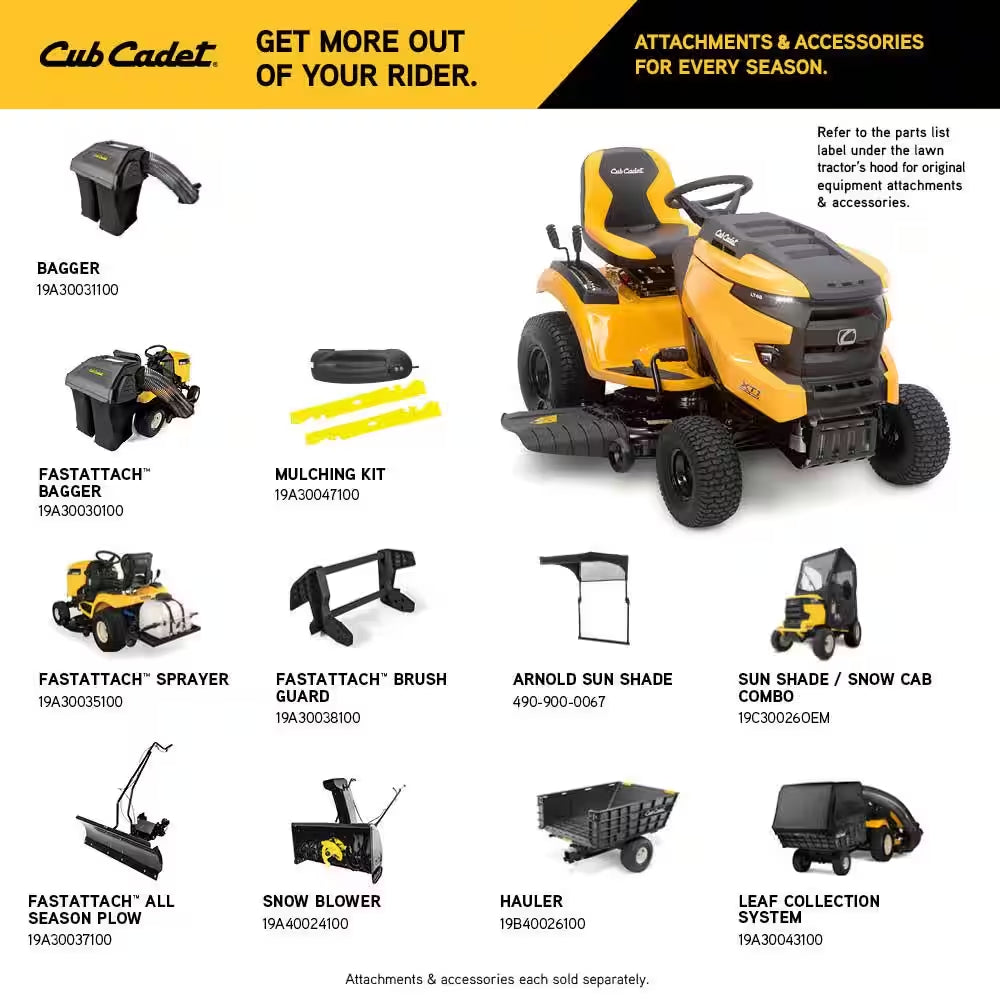 Cub Cadet XT1 Enduro LT 46-Inch 22 HP Kohler 7000 Series Hydrostatic Gas Riding Lawn Tractor