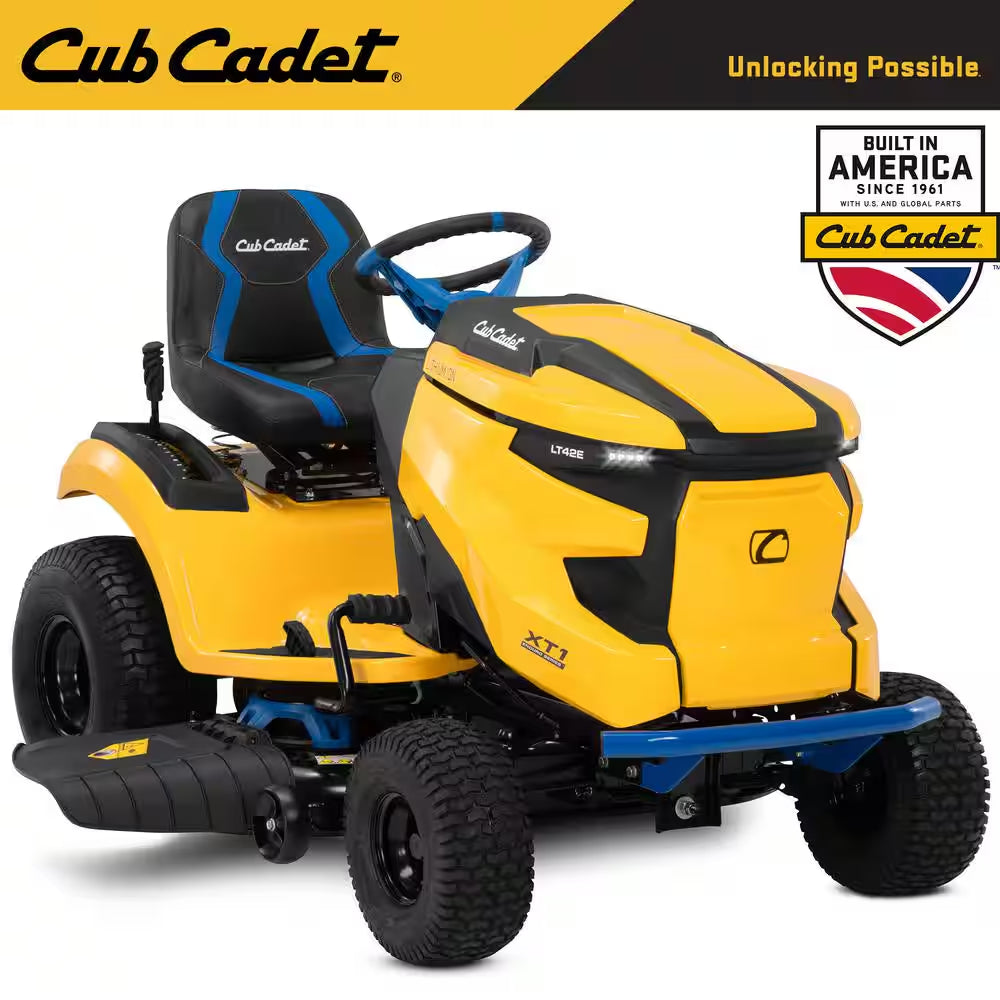 Cub Cadet XT1 Enduro LT 42-Inch 56-Volt MAX 60 Ah Lithium-Ion Electric Drive Cordless Riding Lawn Tractor