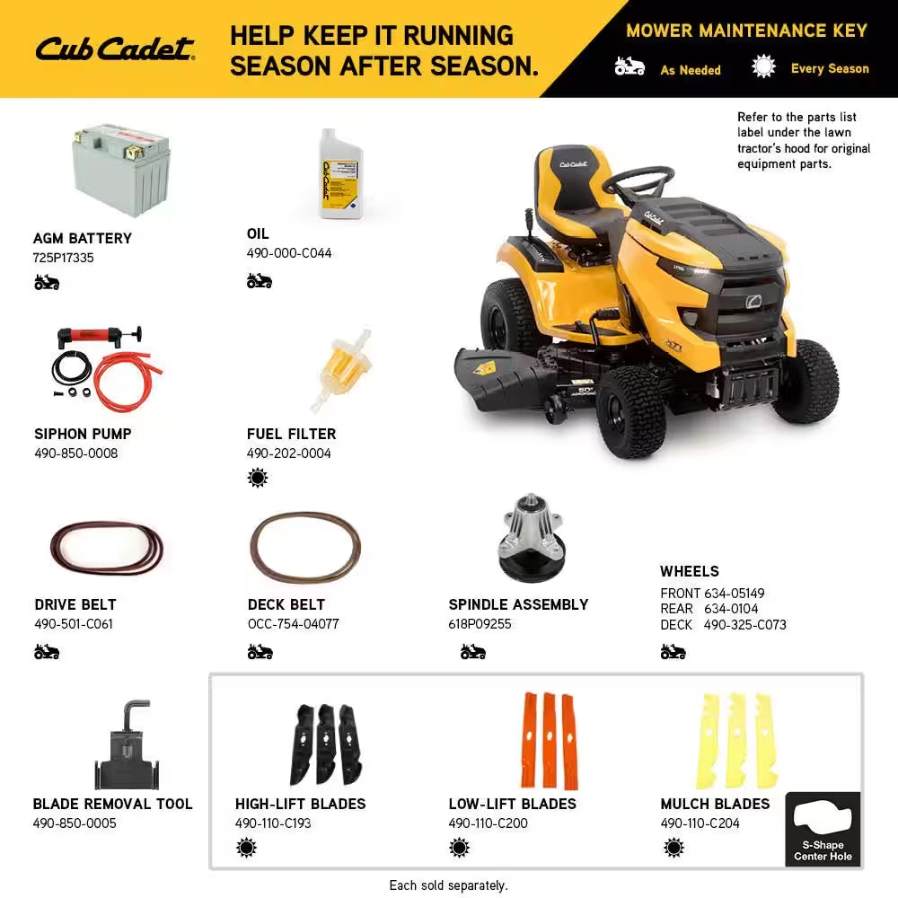 Cub Cadet XT1 Enduro LT50 50-Inch 24 HP Kohler 7000 Series Hydrostatic Drive Gas Riding Lawn Tractor