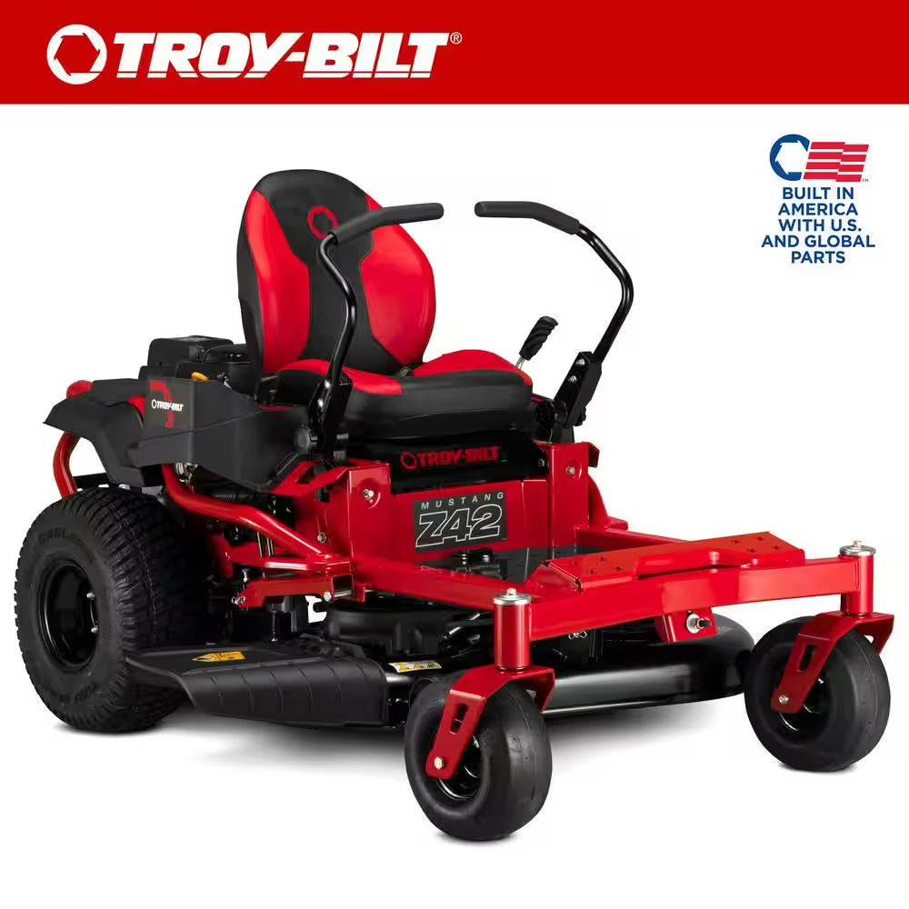Troy-Bilt Mustang Z42 42-Inch 22 HP Kohler 7000 Series Dual Hydrostatic Drive Gas Zero Turn Riding Lawn Mower