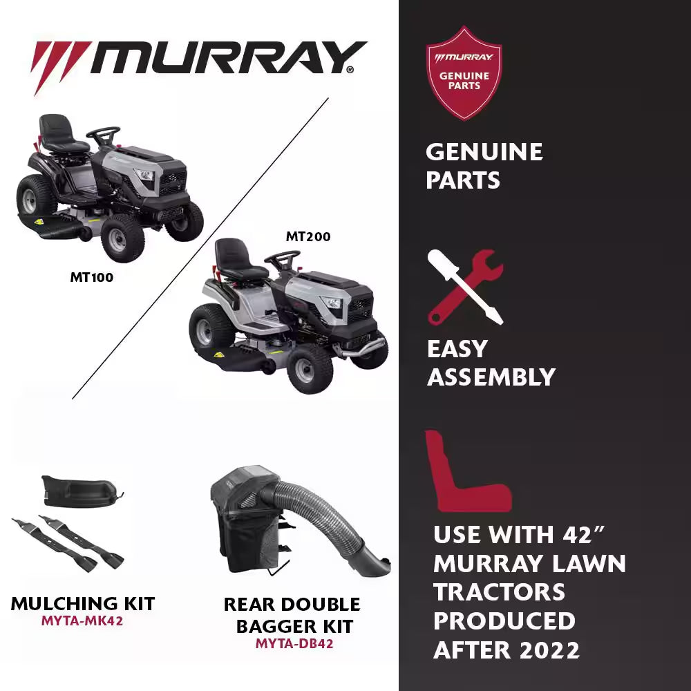 Murray MT200 42-Inch 19.0 HP 540cc Briggs & Stratton Automatic Gas Riding Lawn Tractor Mower