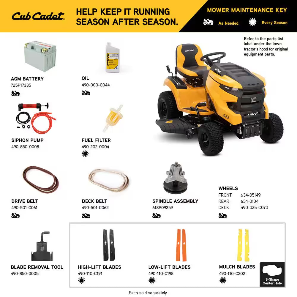 Cub Cadet XT1 Enduro LT 42-Inch 18 HP Cub Cadet 547cc IntelliPower Hydrostatic Gas Riding Lawn Tractor