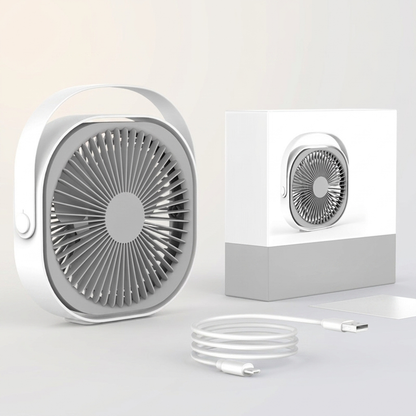 360° Rechargeable Portable Desk Fan