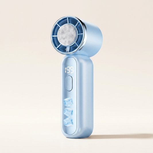 Handheld Ice Cooling Fan with 199 Speeds
