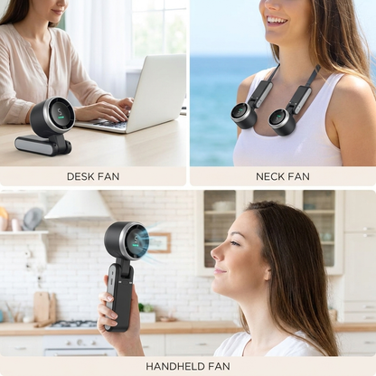 3-in-1 Rechargeable Foldable Travel Fan
