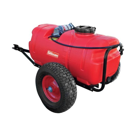 Silvan 100L Redline 12 Volt Spotpak Sprayer With Trailer and Boomless Nozzle Kit