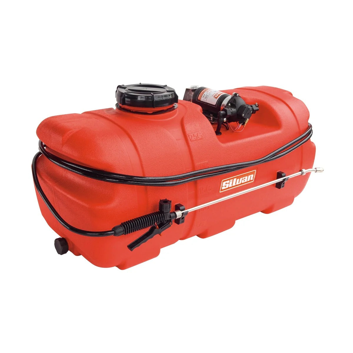 Silvan 100L Redline 12 Volt Spotpak Sprayer With Trailer and Boomless Nozzle Kit